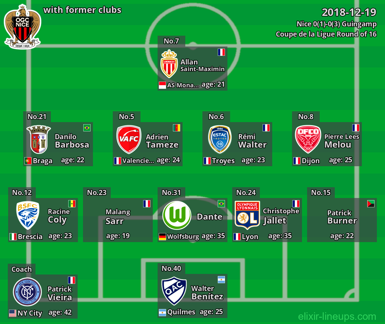 Nice with latter clubs 2018-12-19