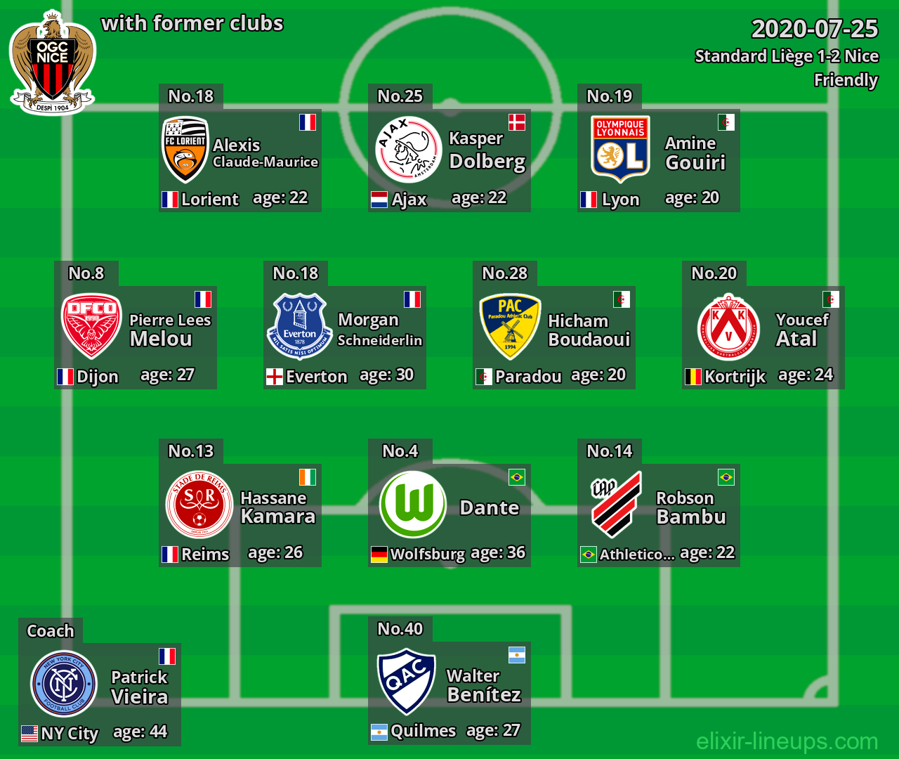 Nice with latter clubs 2020-07-25