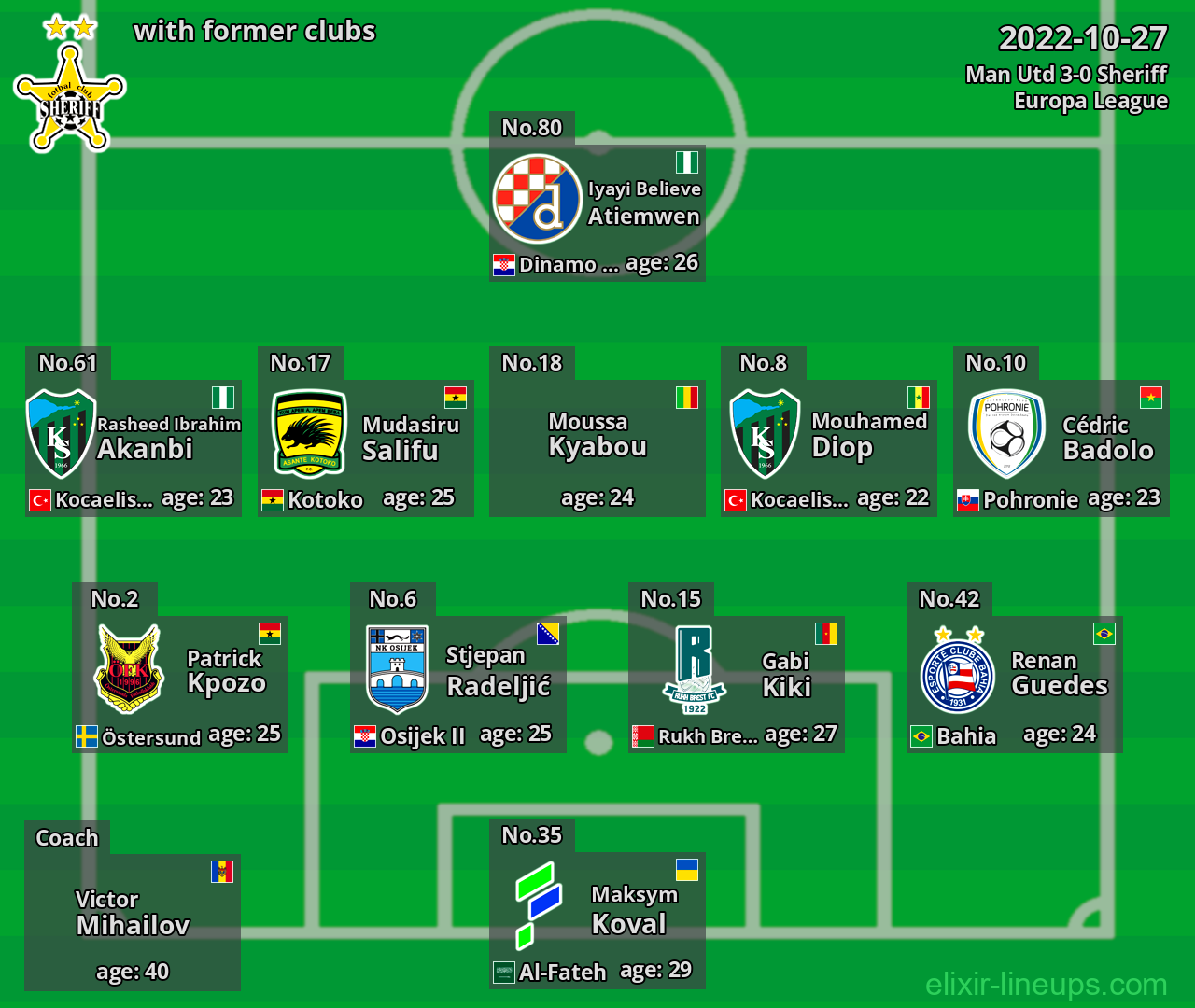 Sheriff with latter clubs 2022-10-27