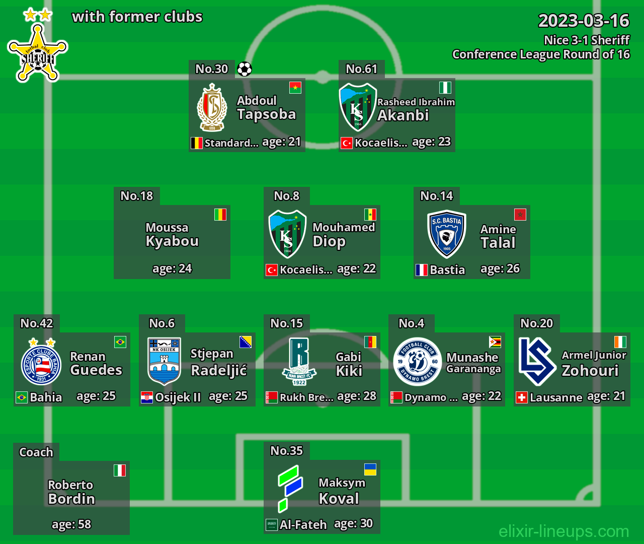 Sheriff with latter clubs 2023-03-16