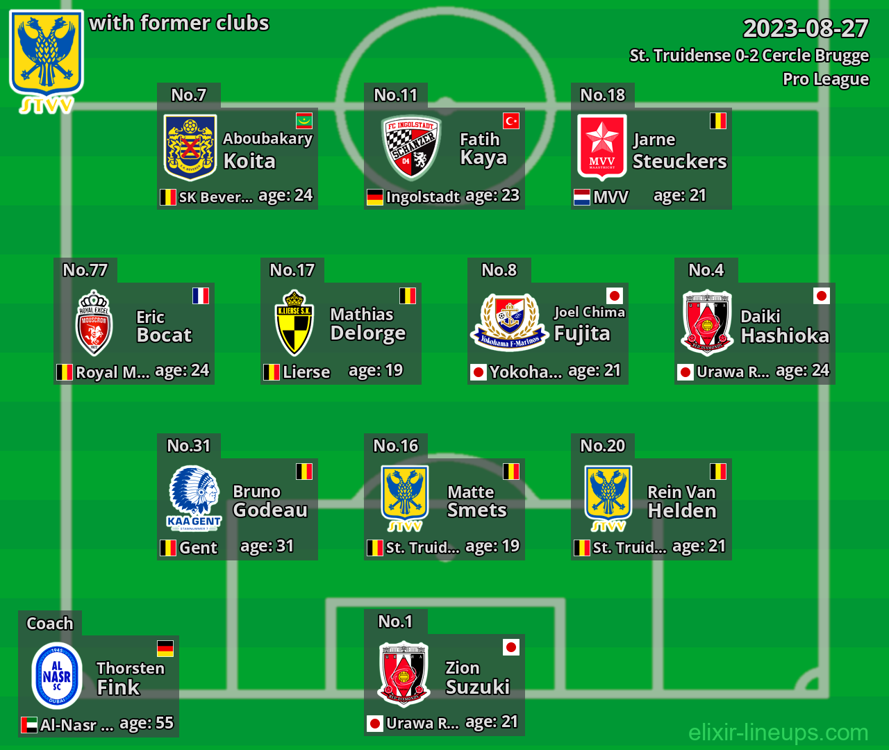 St. Truidense with former clubs 2023-08-27